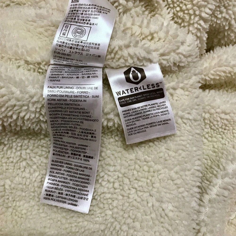 Levi's NWT Sherpa Lined Original Trucker Jacket Women S - Picture 13 of 14